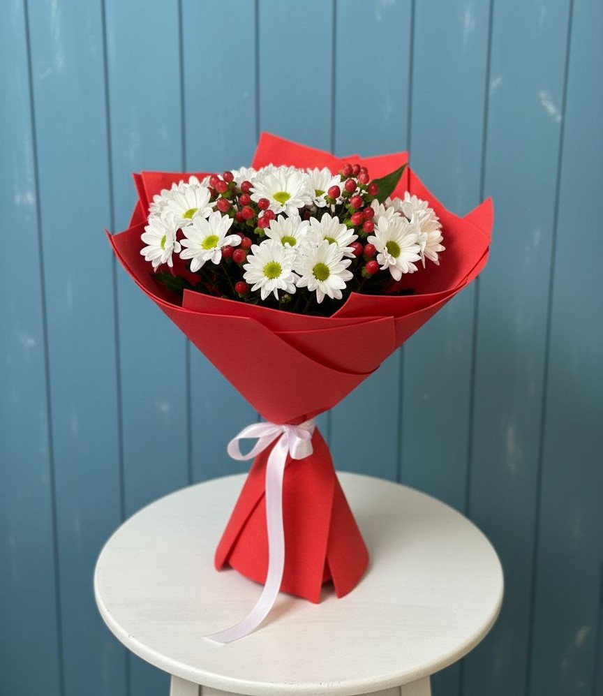 Букет цветов из: Хризантемы в Новозавидовский