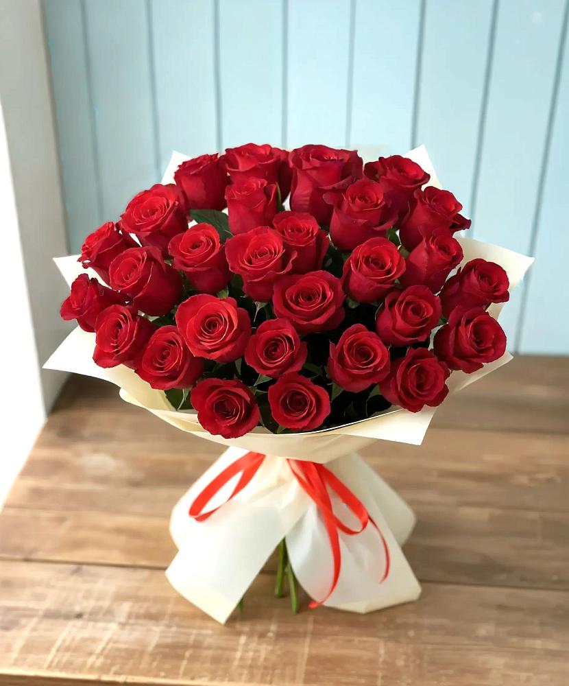 Букет 29 Красных роз в Новозавидовский