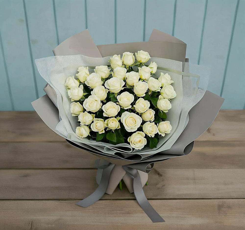 Букет Белоснежная нежность в Новозавидовский