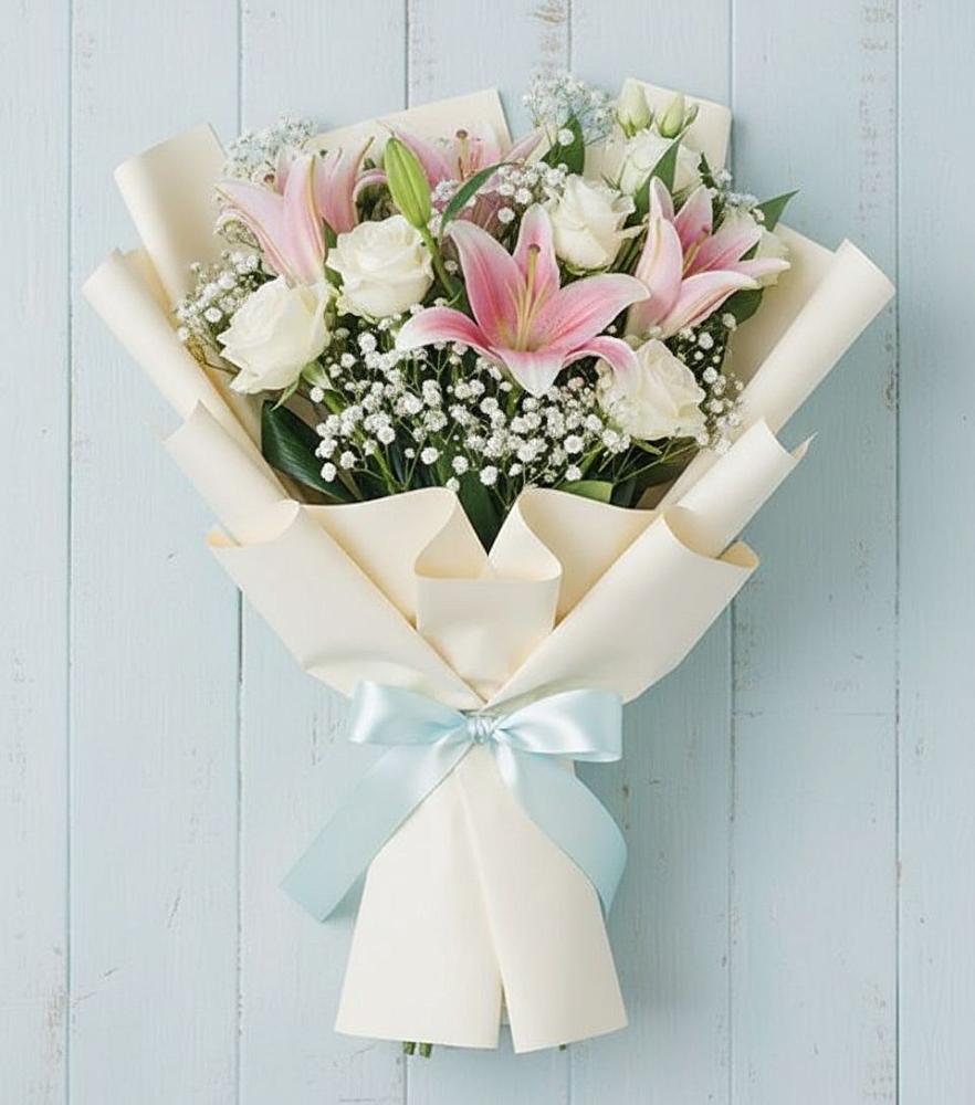 Букет цветов из: Лилии в Новозавидовский