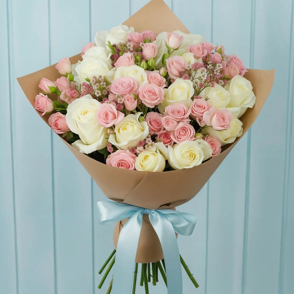 Букет цветов из: Розы в Новозавидовский