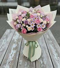 Букет цветов из:  Розы и Хризантемы в Новозавидовский