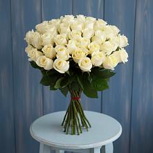 Букет 51 Белая роза Эдлесс Лав #REPLACE_PRED# Новозавидовский