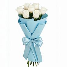 Букет 7 белых роз Проуд #REPLACE_PRED# Новозавидовский