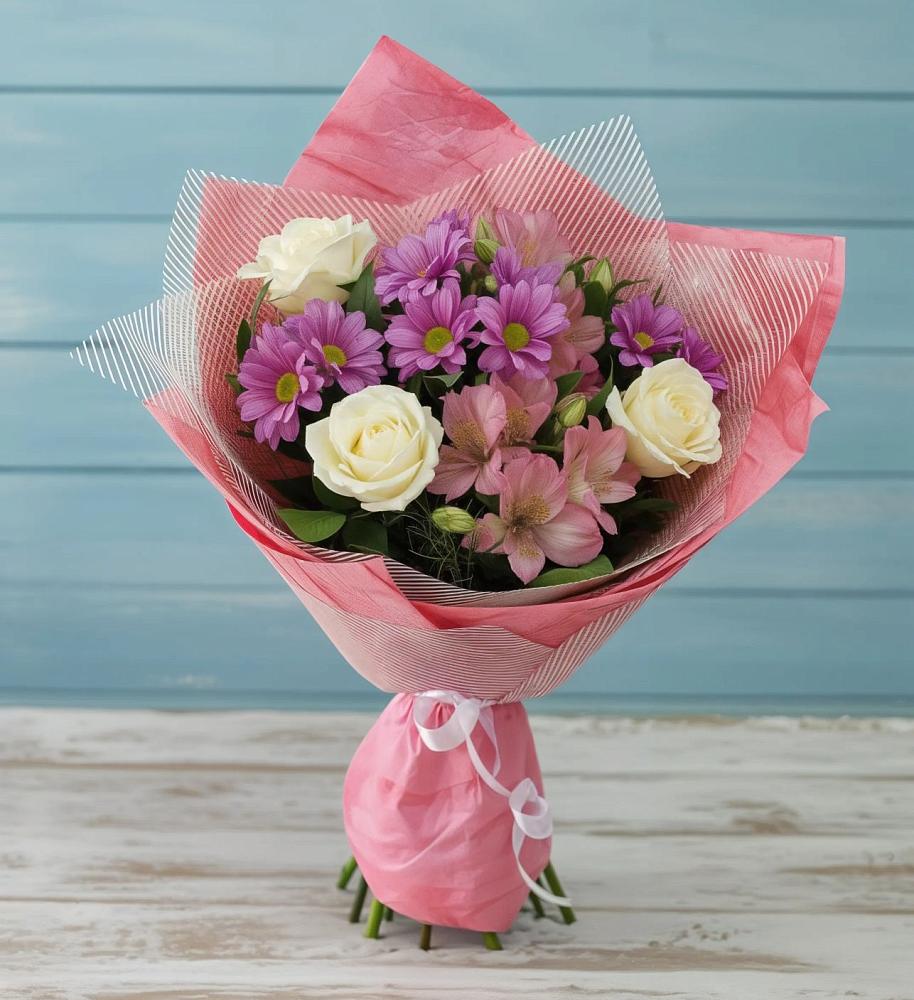 Букет цветов из: Герберы в Новозавидовский