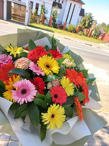 Букет цветов из: Герберы в Новозавидовский